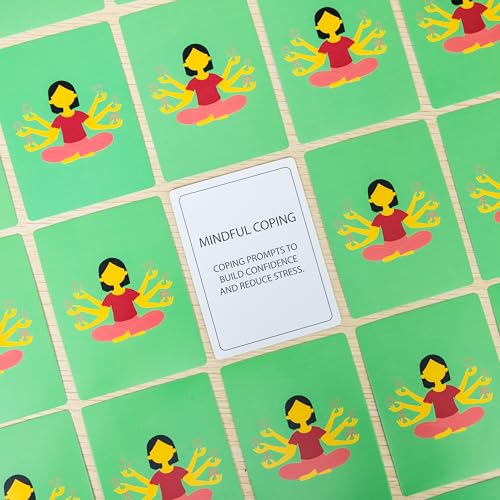 100 Mindful Coping Activity Cards – Self-Care & Stress Management Prompts for All Ages | Portable Travel Deck for Mental Wellness, Focus & Stress Relief - style: Coping Activity Cards