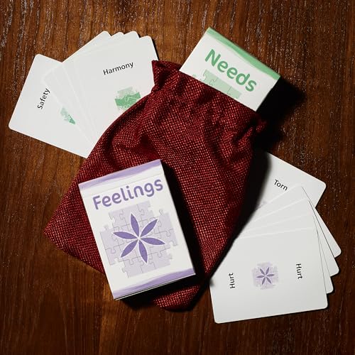 Powerful Communication Tool (Feelings and Needs Flash Cards) for Empathy and Emotional Intelligence - style: Communication Tool