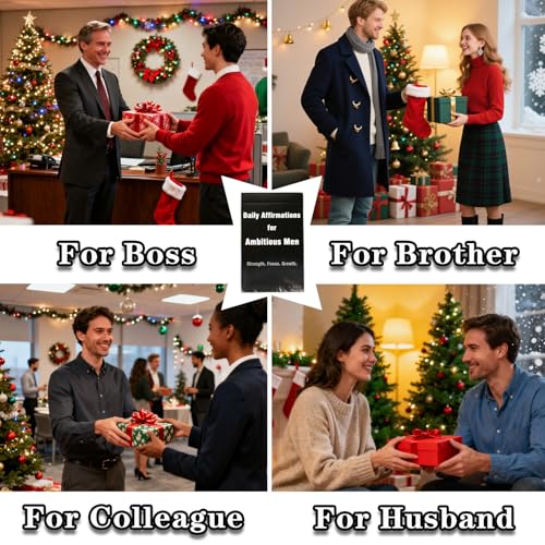 Daily Affirmation Cards for Men – Unique Inspirational Gifts for Husband, Boyfriend, Son, Dad & Friends - color: For Men