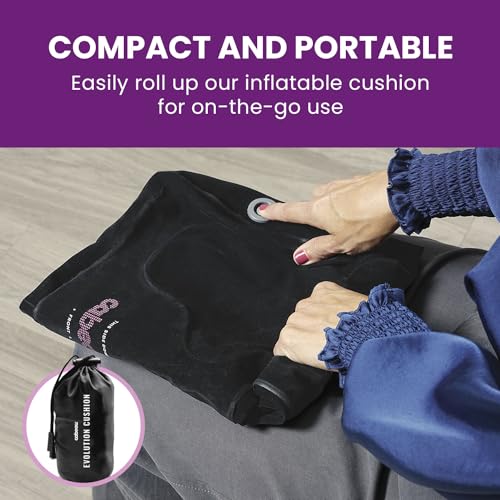 Cabeau Evolution Cushion Portable & Lightweight Inflatable Seat Cushion - Ideal for Office Chairs, School Bleachers, Stadium Seats, and Wheelchairs - Comfort on The Go (Pack of 2) - size: One Size (Pack of 2)
