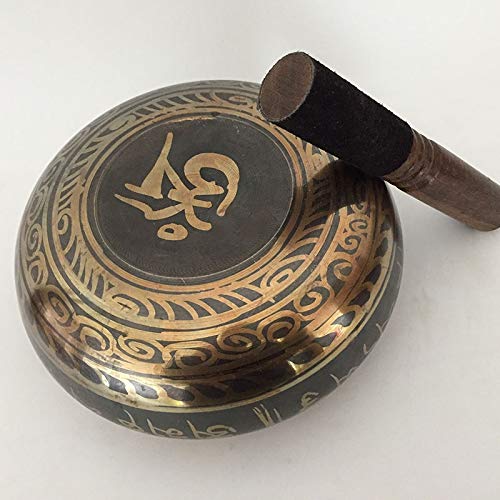 Tibetan Buddhist Bowl Buddhist Yoga Meditation Singing Bowl Feng Shui Yoga Meditation Bowl (Size : 9.5cm)