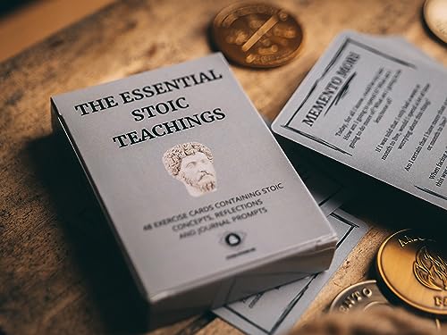 STOIC STORE UK Stoic Cards - Daily Stoic Journal Prompts - Daily Stoicism Reflections - Stoic Philosophers Quotes and Wisdom - Perfect for The Practicing Stoic