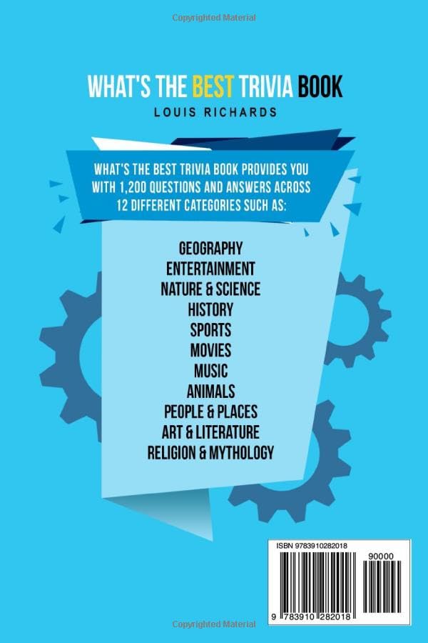 What's the Best Trivia Book? 1400 Exciting Trivia Questions and Fun Facts for Adults