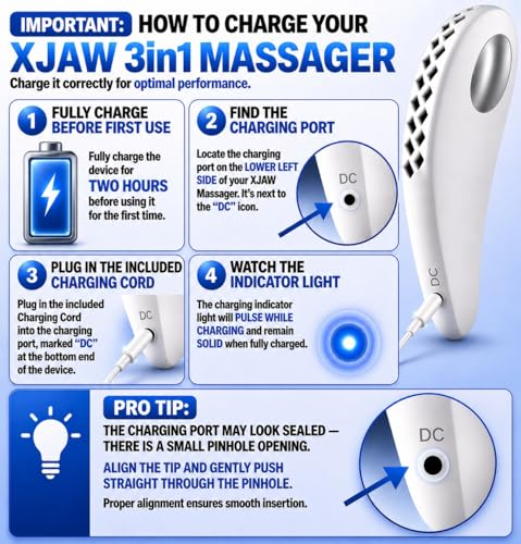 XJAW™ Advanced 3-in-1 Heated & Cooling Jaw & Neck Massager with Precision Vibration – Rechargeable Premium Wellness Device for Relaxation & Daily Comfort