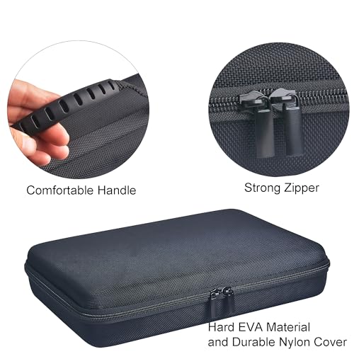 Large Carrying Case with Customizable Foam Protective Storage Case for Sports Camera SJCAM Monopole Accessories Yi 4K LCD SD Cards Batteries Feiyu Gimbal Digital Camera Case