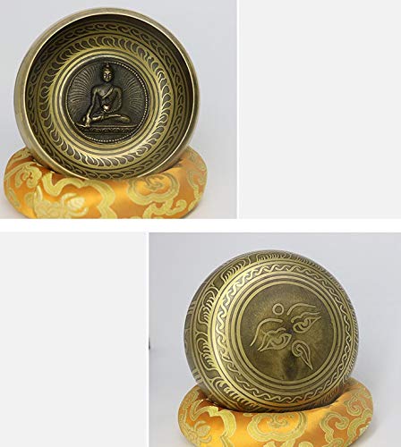 Nepal Handmade Buddha Tibet Bowl Bowl Ritual Music Therapy Copper Copper Singing Bowl