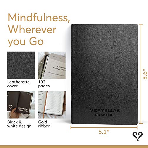 Vertellis Chapters | 13-Week Self Care Journal | 3-in-1 Gratitude Journal, Inspirational Writing Notebook, Guided Diary | Daily Reflection Journal for Mindfulness & Build Emotional Intelligence