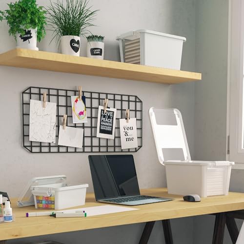 Curver Set of 4 Extra Small VersaBox Plastic Organization and Storage Box with Secure Latching Lid, White - size: Extra Small