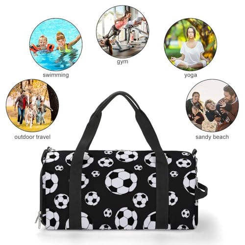 Soccer Balls Football Large Capacity Portable Fitness Bag, Easy to Carry - color: soccer balls football