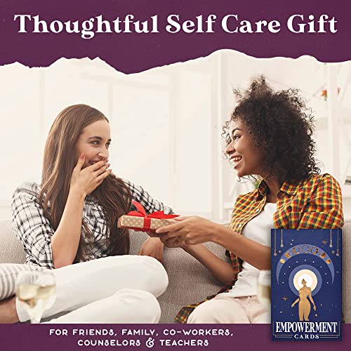 PURPLE CANYON Empowerment Cards for Women and Men | Positive Affirmations Cards for Motivation and Inspiration | Mindfulness Cards for Self Care | Beautiful Gold Foil 52 Card Deck - style: Empowerment Cards