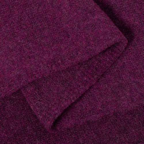 RIIQIICHY Shawl Wrap Women Pashmina Triangle Cape Knit Sweater Scarf for Fall Winter Fashion Accessory - color: Purple