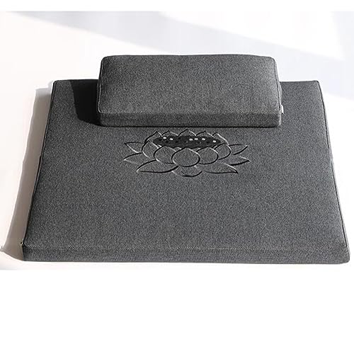 Meditation Cushion,Yoga Meditation Floor Pillow,Large Square Sitting Cushion Suitable For Sitting On The Floor - color: Gray