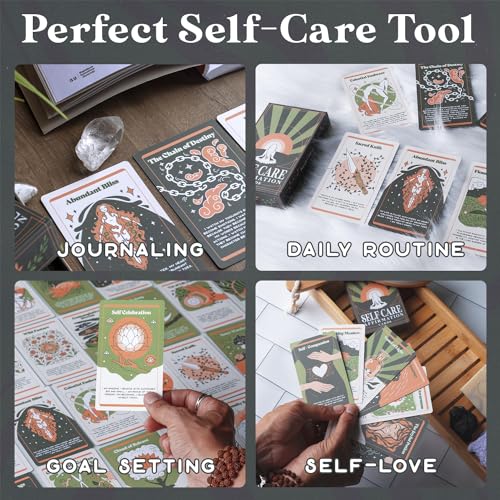 PURPLE CANYON Self Care Affirmation Cards | Positive Affirmations Cards for Mindfulness and Meditation | Motivational Gifts for Women and Men | 52 Card Deck for Encouragement - style: Self-Care Affirmation Cards