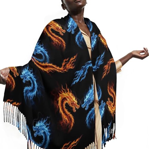 Autumn Winter Pashmina Shawls Wraps Scarf for Woman Girl - color: Picture (615)