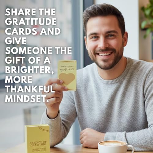 Gratitude Scratch-Off Activity Cards ā 52-Week Reflection Deck with Daily Gratitude Prompts for Positivity, Joy & Thankfulness, 4.7 x 2.8 Inches - style: Gratitude