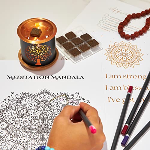 7 Chakra Incense Brick Super Set by Aromafume | 63 Bricks & Tree of Life Exotic Burner | Smokeless Incense Set for Chakra Balance | Yoga & Meditation Gifts | Incense Kit for Plexus, Root & More - color: Chakra Value Set