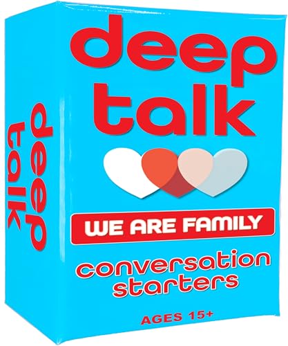 Deep Talk Family Conversation Cards – Sharing Joy with a Large Group, Perfect for Family Gatherings, Fun Icebreaker Game for Meaningful Discussions, 100 Thought-Provoking Questions