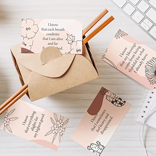 Panelee 240 Pieces Positive Affirmation Motivational Cards Affirmation Card Mindful Self Care Message Inspirational Encouragement Meditation Card Daily Gift for Employee Woman(Rainbow) - color: Rainbow