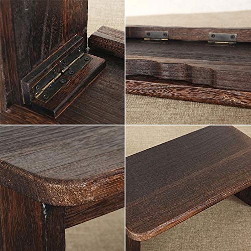 Wooden Meditation Bench (18x8x6in), Foldable & Ergonomic Meditation Stool, Sturdy Prayer Bench, Comfortable for Kneeling or Sitting, Perfect for Deeper & Longer Meditation