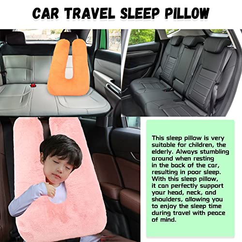 Travel Pillow Car Pillow(28x18in) U Shaped Cushion Pillow, Long Distance Travel Sleep Pillow for Head and Body Support for Adults Children (Grey) - color: Grey