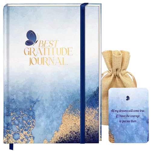 Best Gratitude Journal with Daily Affirmation Cards - Mindfulness Journal for Happiness, Productivity, Self-Care, and Positive Thinking - Ideal Gift for Women and Men, 200 Pages, Premium Quality