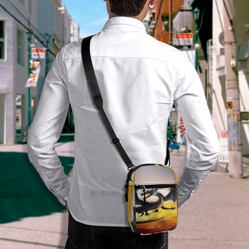 Stylish Messenger Bags Easy to Clean, Sling Backpack with Zipper, Crossbody Bag for Gym - color: Picture(343)