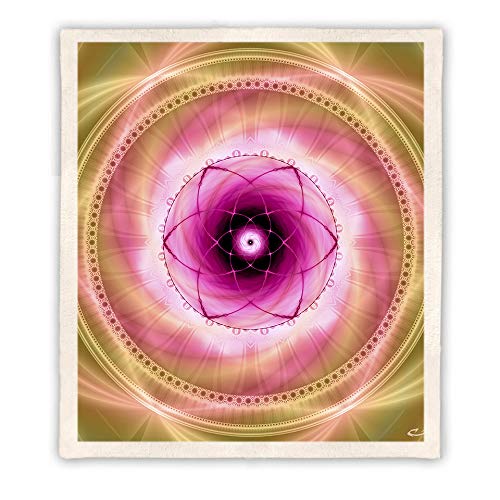 Meditation Throw Blanket | Healing Fleece Blanket | Mana (Large)