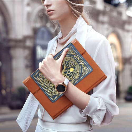 Journal for Women,A5 Hardcover Leather Journal - 200 Pages Premium Paper Notebook, Tree Journal Notebook for School, Work (Tree Blue)