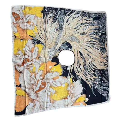 Women's Satin Cover Up Short Poncho Tops Sheer Chiffon Boho Pashmina Shawl Beach Soft Shawl - color: Style27