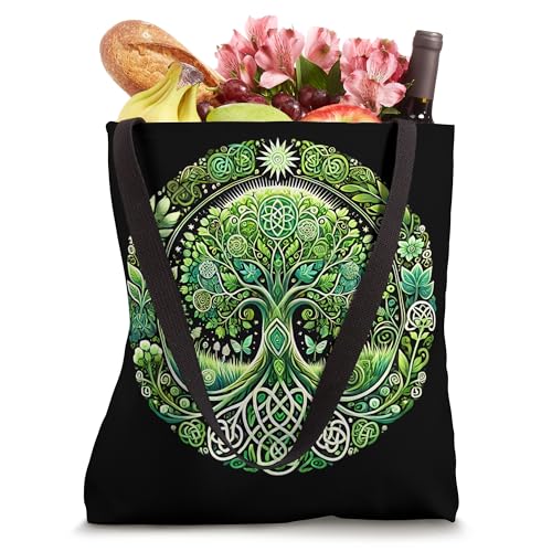 Celtic Tree Meditation Nature Yoga Tote Bag