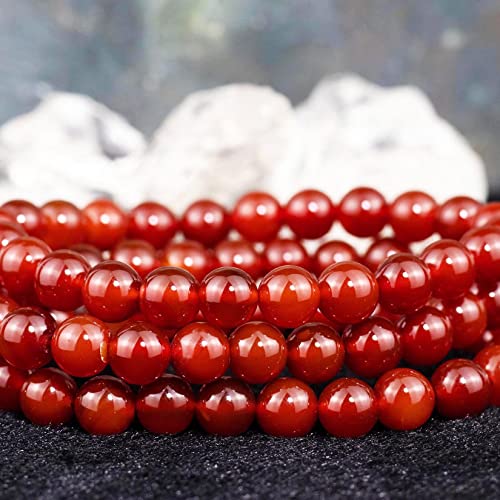 8mm Natural Gemstone Stretch Bracelet, Handmade Unisex Crystal Bracelets for Meditation, Yoga, Spiritual Healing & Positive Energy - color: carnelian