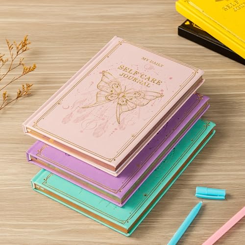 Self-Care Journal for More Happiness, Optimism, Affirmation & Reflection, Gratitude Journal with Guided Prompts, Inspirational Quotes, Mood Tracker, Undated Daily Journals for Women & Men (Green) - color: Green