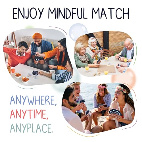 BEST Mindful Match | 500 Card Game for Adults, Teens, & Kids | Fun Family Party Game | Board Games for Adults | Mindfulness Conversation Cards | Couple Gifts | Ice Breaker for Date Night & Game Night