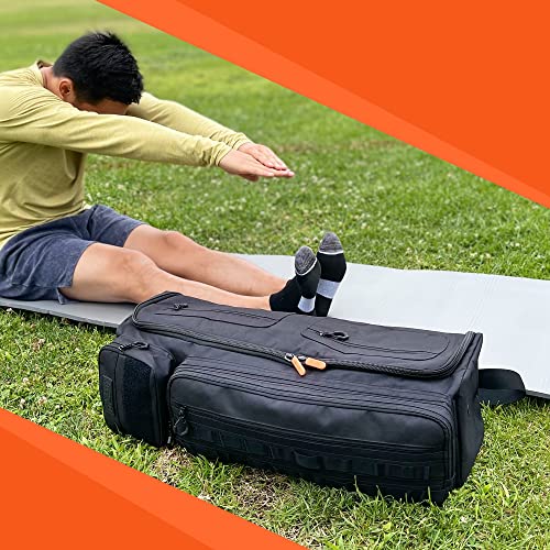 Tactical Inspired Yoga Bag for Adult Men. Heavy Duty Yoga Bags and Carriers Fits All Your Stuff. Yoga Mat Bag with Expandable Compartment for 2 Yoga Blocks & Multiple Pockets - Yoga Mat Carrier