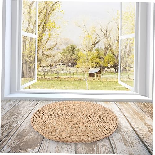 Elegant Meditation Pillow Yoga Seating Mat Handmade Craftsmanship Woven Floor Cushion for Home