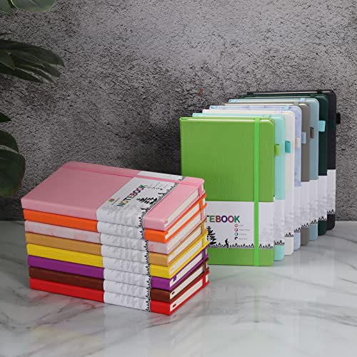 Lined Journal Notebooks with Pen Loop, Hardcover Notebook Journal for Work, 100Gsm Premium Thick Paper with Inner Pocket, Medium 5"x8.25", (Blue)