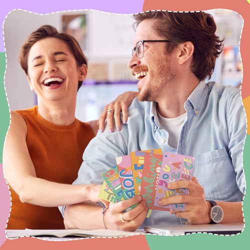 Yeaqee 240 Pcs Employee Appreciation Kudos Cards Funny Blank Back Motivational Card Encouragement Thank You Note Recognition Card for Teacher College Affirmation Gift(Colorful) - style: Colorful