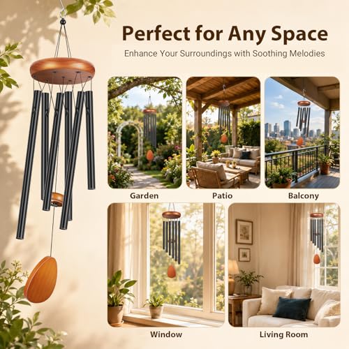 Winzwon Wind Chimes for Outside House Warming Gifts for Women, New Home Gift Men, Outdoor Gifts for Neighbor Hotness Parents Garden Aluminum Hanging Metal Windchimes Outdoors for Patio Porch Yard