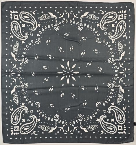 35" Head Scarf Large Square Scarf Like Cotton Hairscarf Fashion Scarves Bandana Night Sleeping Wraps for Women B01 - color: Navy Paisley