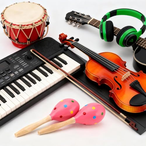 2 Pcs Maracas, 9 Inch Hand Percussion Rattles, Wooden Rumba Shaker Hand Musical Instruments with Clear Rhythm for Music Leraning (Pink Dot-9 Inch) - color: Pink Dot-9 Inch
