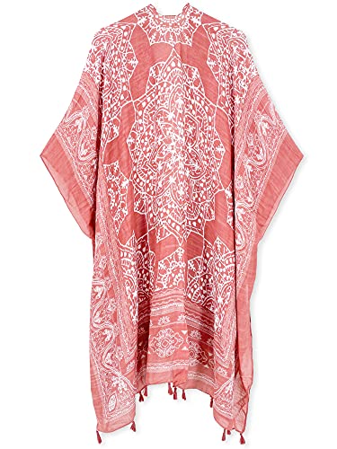Kimonos for Women Swimsuit Coverups Beach Cover Up Swimwear Cardigan Summer - color: A Rufous
