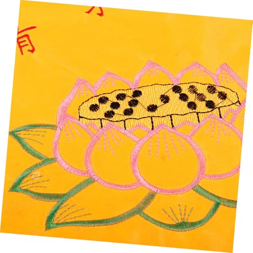 Alipis Cushion for Meditation Home Round Seat Mat Spiritual Room Decor Prayer Mat for Boys and Girls -Flower Printing