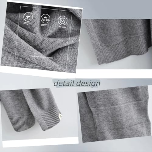 Sweater Shawl Wraps for Women Fashion Knitted Shoulder Shawls Ponchos Casual Sweaters Scarf Cape Wraps with Sleeves - color: 04 Grey