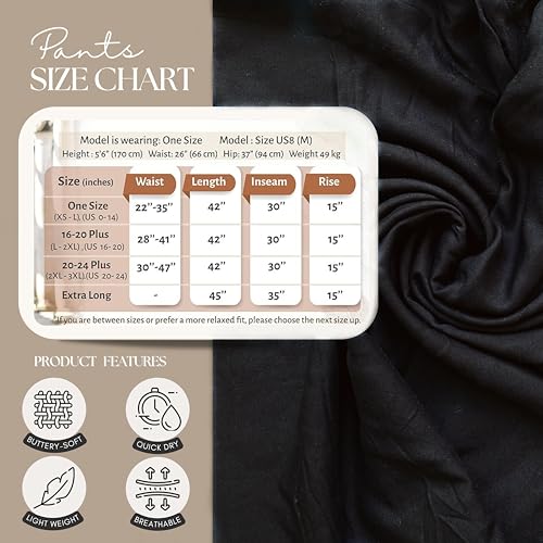 B BANGKOK PANTS Harem Pants Women Yoga Boho Clothes with Pockets - color: Black Classic, size: One Size