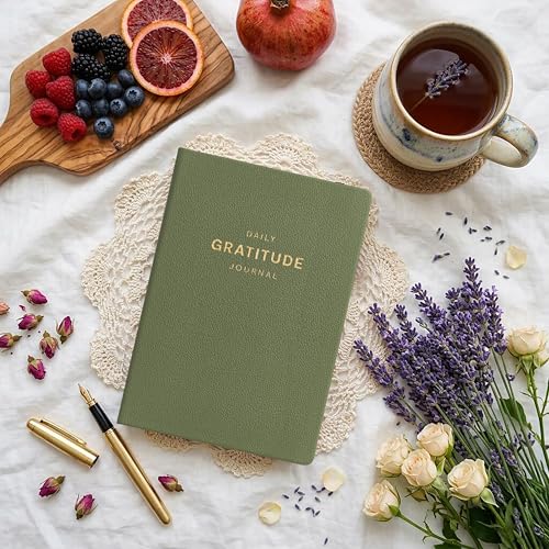 And Per Se Gratitude Journal – 5 Minute Daily Practice for Women with Prompts & Quotes – Undated Mindfulness & Happiness Notebook (Olive Green) - color: i.Olive Green