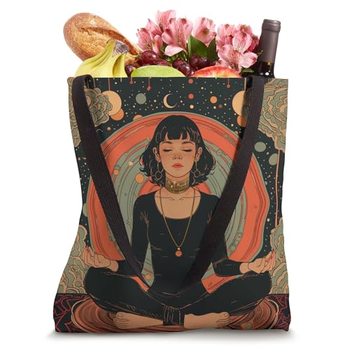 Meditate Yoga Meditation Spiritual Warrior Buddha Tote Bag