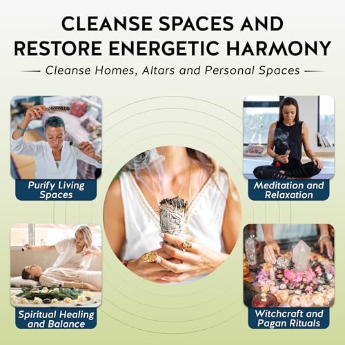 White Sage Smudge Stick Set – 3-Pack of 4-Inch Bundles for Home Cleansing, Meditation Rituals, Energy Clearing, Witchcraft Tools, Spiritual Gifts, Yoga, Altar, and Smudging
