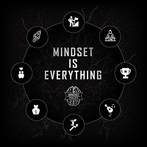 Mindset Hacks Cards - Fun Weekly Action Program Designed To Build Your Winning Mindset! Motivational Cards, Positive Affirmation Tool, Perfect Mental Health Gift!