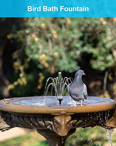 Biling Solar Water Fountain Pump, Solar Bird Bath, Outdoor with Tubing, Solar Powered Fountain Pump for Pond BirdBath, Garden, Pool, Fish Tank,Backyard - size: 1.5W