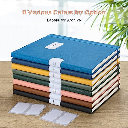 Blank Notebook, Hardcover Sketch Book, 8.5 x 11 Large Blank Journal, No Bleed Thick Paper Sketchbook for Drawing, Unlined Notebook Journal for Women Men School, A4 Leather Sketchbook, Lay Flat, Pink - color: Pink